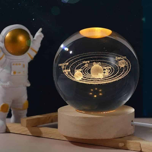 3D Crystal Ball Night Lamp